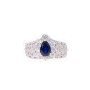 K18サファイアダイヤリング1.067/D0.50ct/#12/リング/Aランク/59【中古】