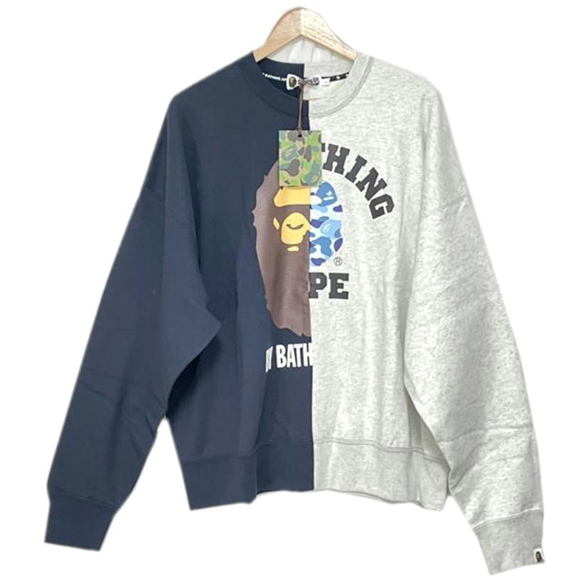 A BATHING APE アベイシングエイプ/LOOSE FIT CREWNECK/001SWH7010021/L/メンズインナー/SAランク/51【中古】