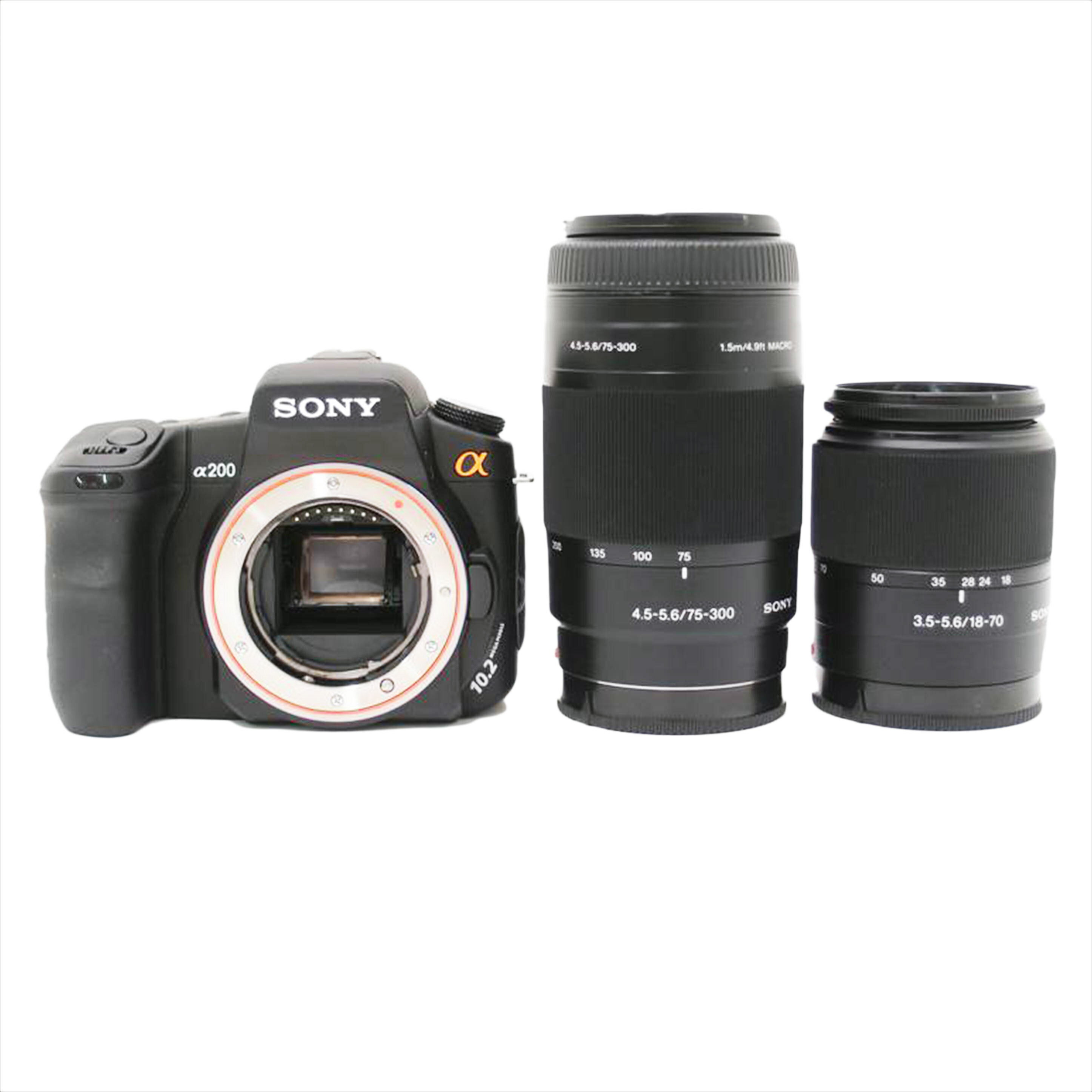 SONY ソニー/Wズームレンズキット/デジタル一眼レフ/α200/DSLR-A200/0280367/デジタル一眼/ABランク/69【中古】