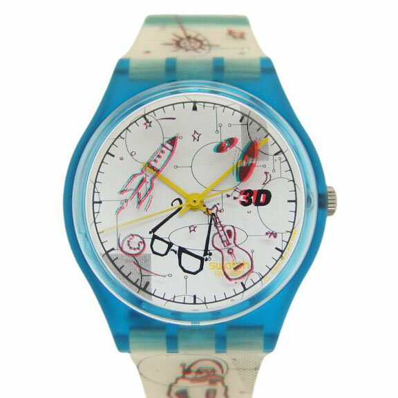 swatch スウォッチ/1996/3D EXPERIENCEヴィンテージウォッチ/クォーツ/GL108/時計/Aランク/04【中古】