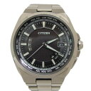 CITIZEN シチズン/アテッサ/エコドライブ/ブラック文字盤/電波ソーラー/H145-T018548/551******/時計/Bランク/04【中古】