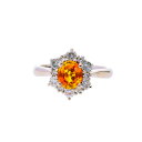 Pt900ゴールデンサファイアダイヤリング1.09/D0.56ct/#11/リング/Aランク/82【中古】