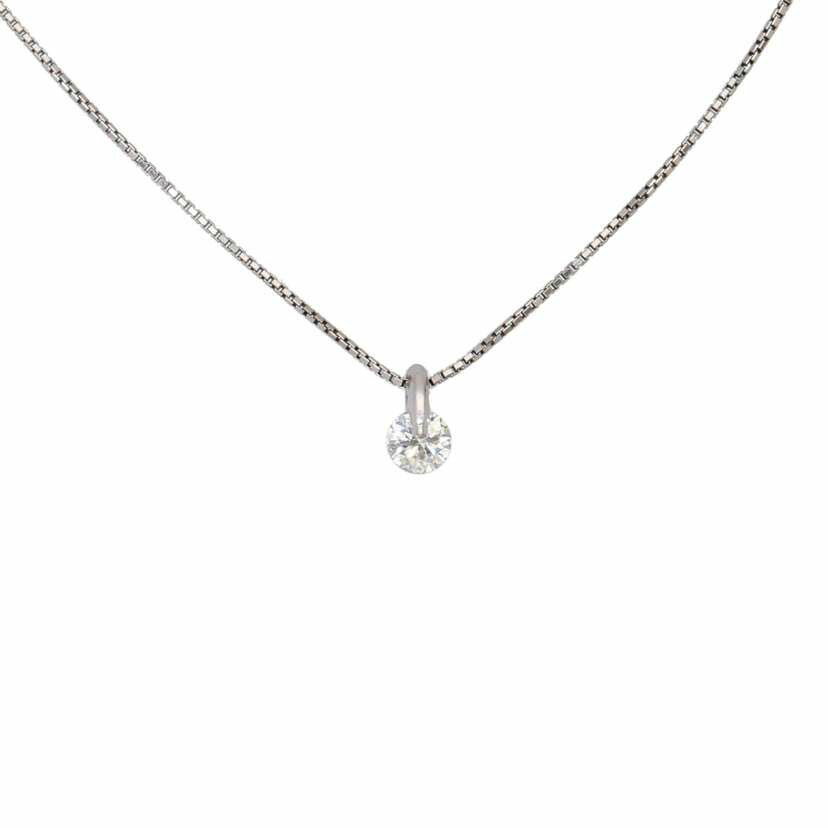 PT900/850ダイヤネックレス0.306ct/ネックレス/Aランク/82【中古】