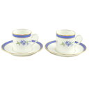 TIFFANY&Co. ティファニー/Tiffany Floralペアカップ&ソーサー/ブランド食器/Aランク/64【中古】