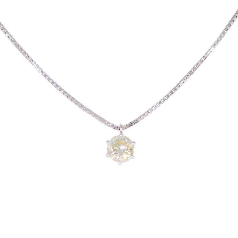PT850ダイヤネックレス1.27ct/ネックレス/Aランク/69【中古】