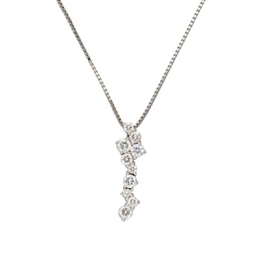 PT950/850ダイヤネックレス0.60ct/ネックレス/Aランク/77【中古】 PT950/850ダイヤネックレス0.60ct/ネックレス/Aランク/77【中古】