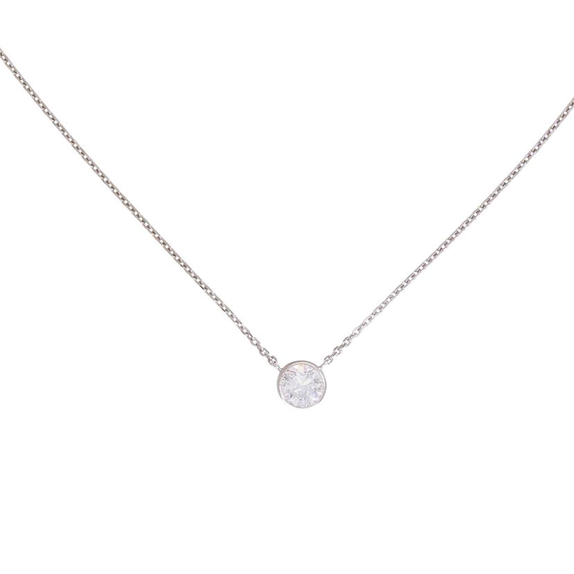 PT850ダイヤネックレス0.45ct/ネックレス/Aランク/71【中古】