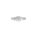 PT900ダイヤリング0.327/0.32ct/#9.5/リング/Aランク/05【中古】
