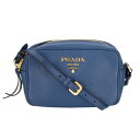 PRADA プラダ/レザーショルダーバッグ BLU/1BH103/ブランドバック/ABランク/07【中古】