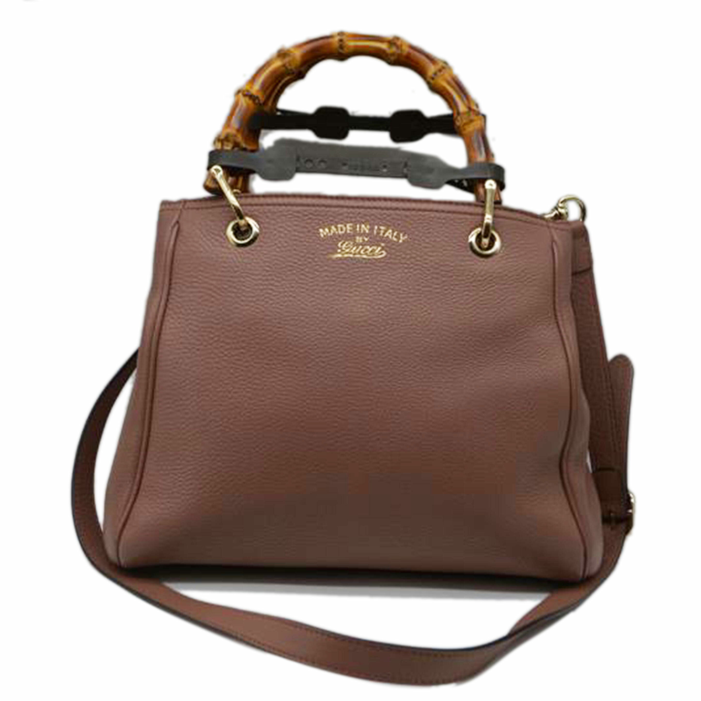 28937262-2502-9261180853089GUCCI グッチ/バンブースモールショッパー2wayレザーハンド/336032/520***/グッチ/Aランク/89【中古】