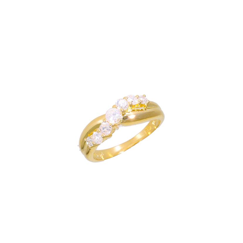 K18ダイヤリング0.53ct/#10/リング/Aランク/04【中古】 2