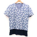 LOUIS VUITTON ルイ・ヴィトン/Vネック半袖Tシャツ/RM181M JC8 HEY06W/XL/ルイ・ヴィトン/Aランク/69【中古】