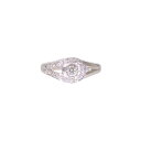 K18WGダイヤリング0.25ct/#11/リング/Aランク/71【中古】