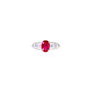 ◎PT900ルビーダイヤリング1.128/D0.57ct/#11/リング/ABランク/59【中古】