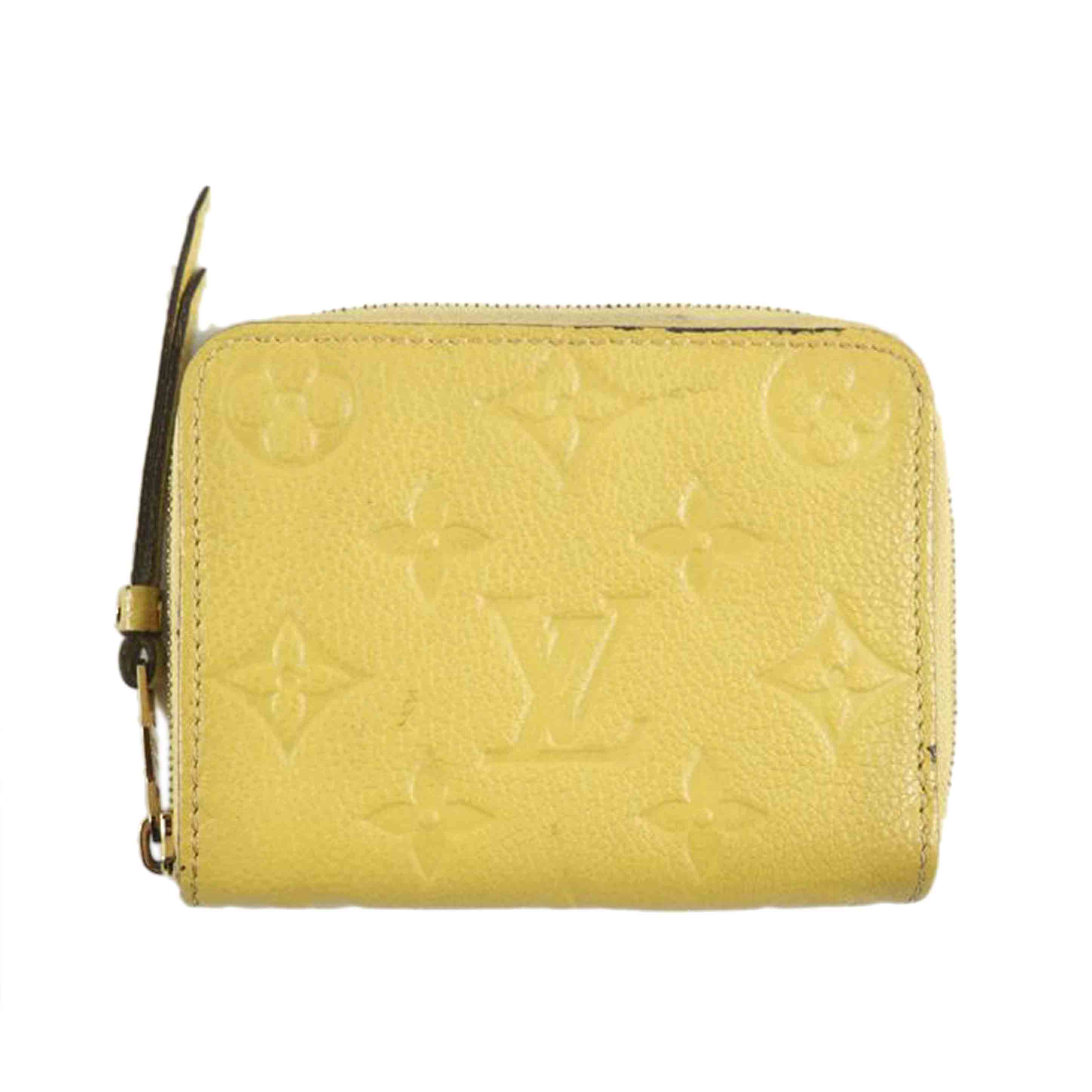 LOUIS VUITTON ルイヴィトン/ジッピーコインパース/アンプラント/シトリン/M60575/TS0***/ルイ・ヴィトン/Bランク/79【中古】