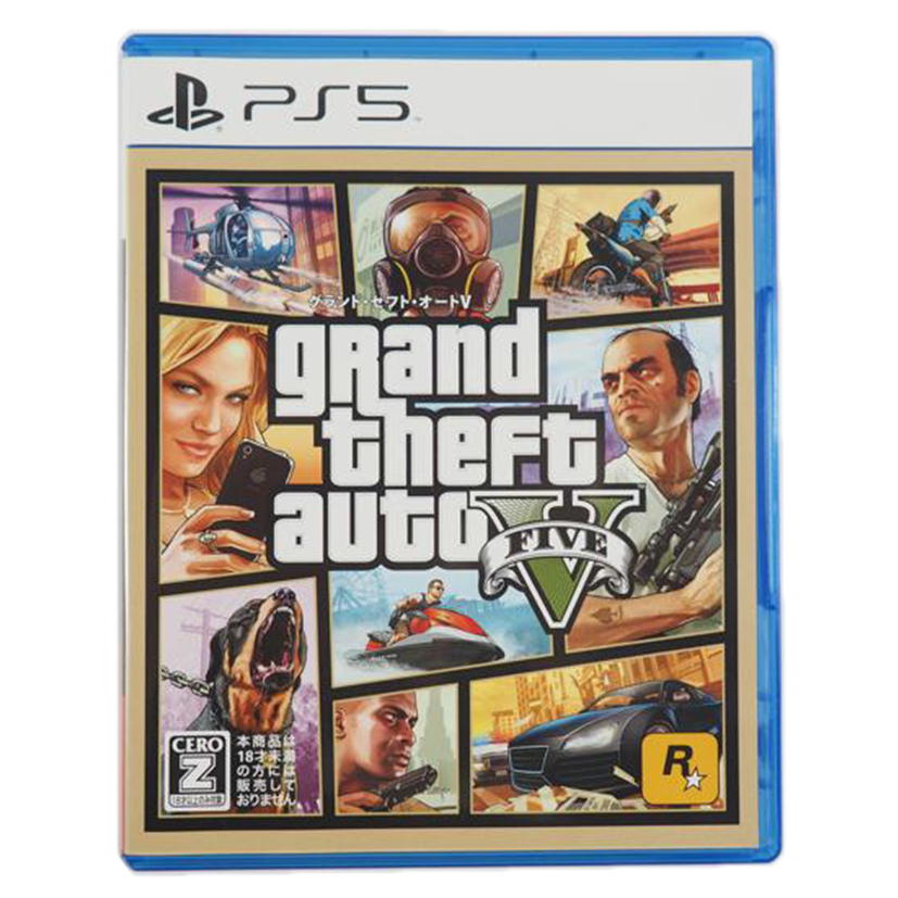 Rockstar Games ロックスター ゲームス/PS5 プレイステーション5/グランド セフト オートV/4571304479077/GS/Aランク/79【中古】