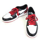 NIKE iCL/AIR JORDAN 1 RETRO LOW OG BLACK TOE/CZ0790-106/30.5cm/YXV[Y/ABN/70yÁz