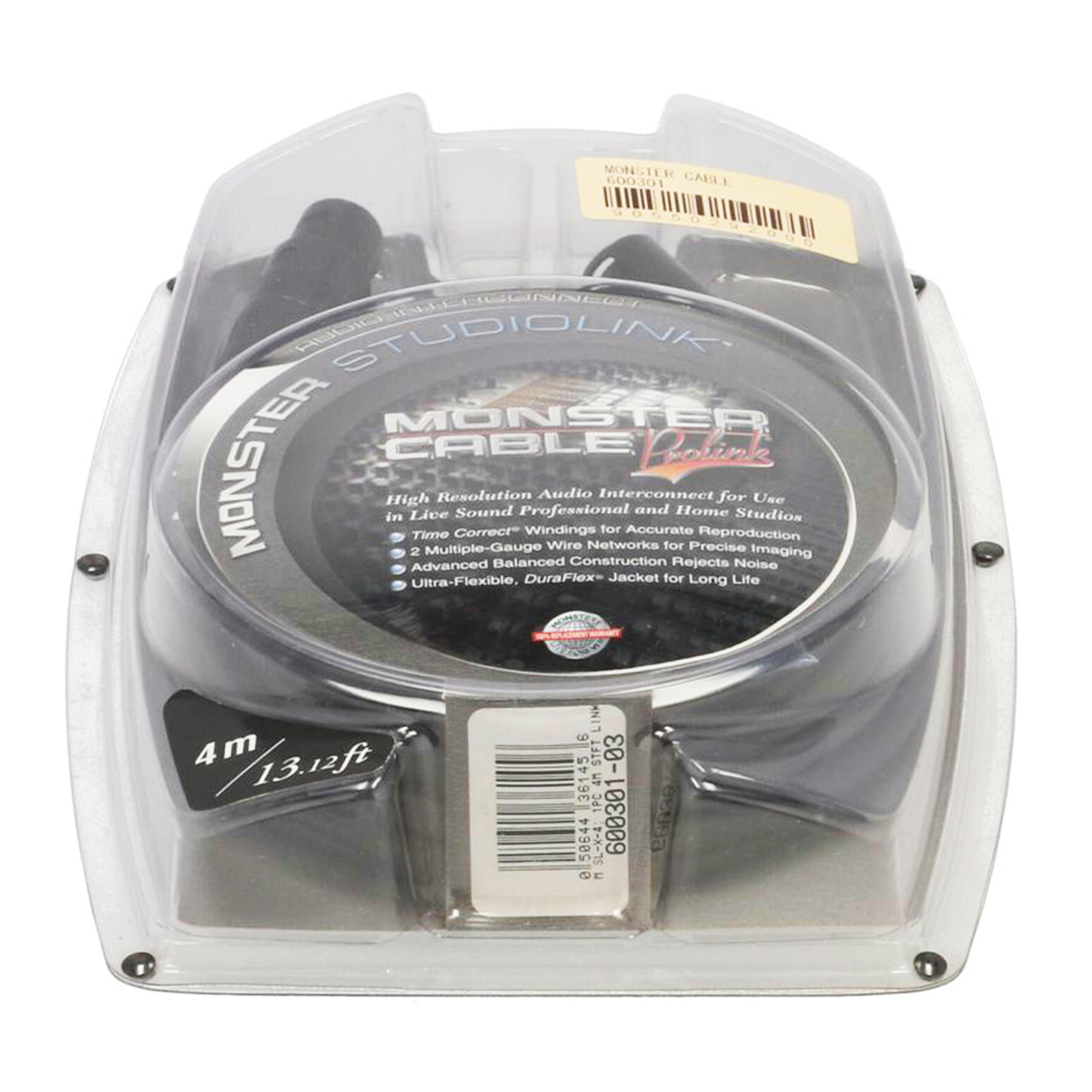 MONSTER CABLE モンスターケーブル/バランスケーブル/4m/600301-03/楽器関連/Sランク/67【中古】