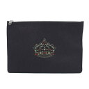 DOLCE&GABBANA ドルチェ&ガッバーナ/王冠モチーフ/クラッチバッグ/ブラック/ブランドバック/ABランク/04【中古】