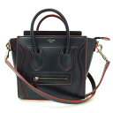 CELINE セリーヌ/ラゲージナノショッパー/ネイビー×レッド/168243/S-G******/ブランドバック/Aランク/88【中古】