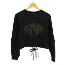 FENDI フェンディ/クロップド丈ロゴパーカー/12cpf-20-3359/XS/レディースインナー/ABランク/88【中古】