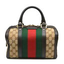 GUCCI グッチ/GGキャバスシェリーライン2wayレザーハンド/269876/525***/Aランク/89【中古】