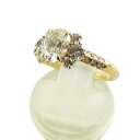 K18ダイヤリング0.76/0.47ct/11号/ABランク/64【中古】