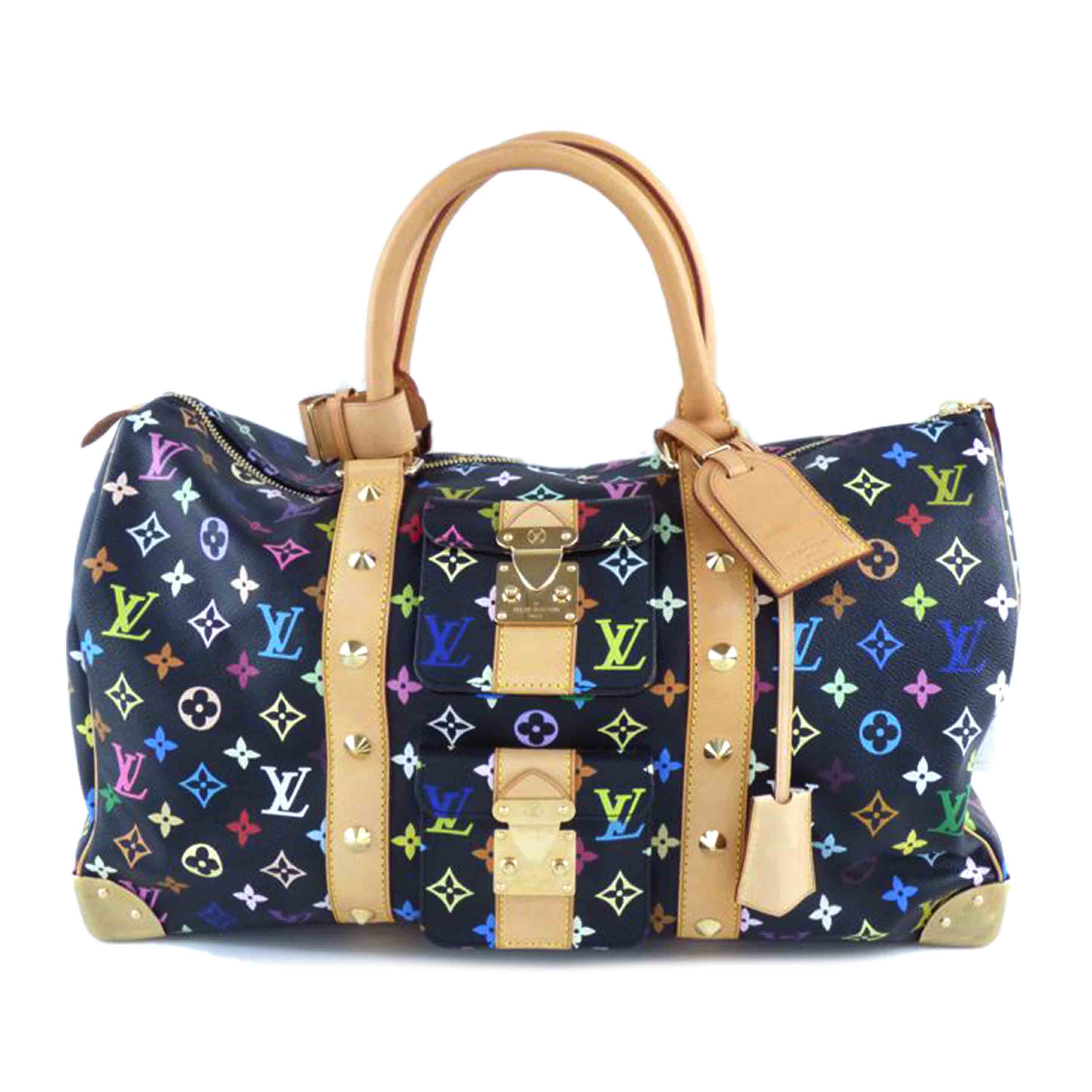 LOUIS VUITTON ルイ・ヴィトン/キーポル45/マルチカラー/ノワール /村上隆/M92640/FL0***/ABランク/64【中古】