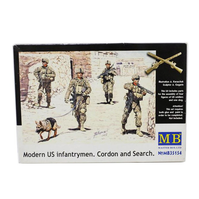 MASTER BOX マスターボックス/1/35 Modern US infantrymen. Cordon and Search./No.MB35154/ホビー用品/Aランク/88【中古】