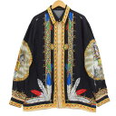 VERSACE ヴェルサーチ/シルクシャツ/メデューサ/45/メンズインナー/Bランク/04【中古】