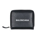 BALENCIAGA バレンシアガ/ロゴプリント二ツ折リコンパクトウォレット/551933/ブランドバック/ABランク/75