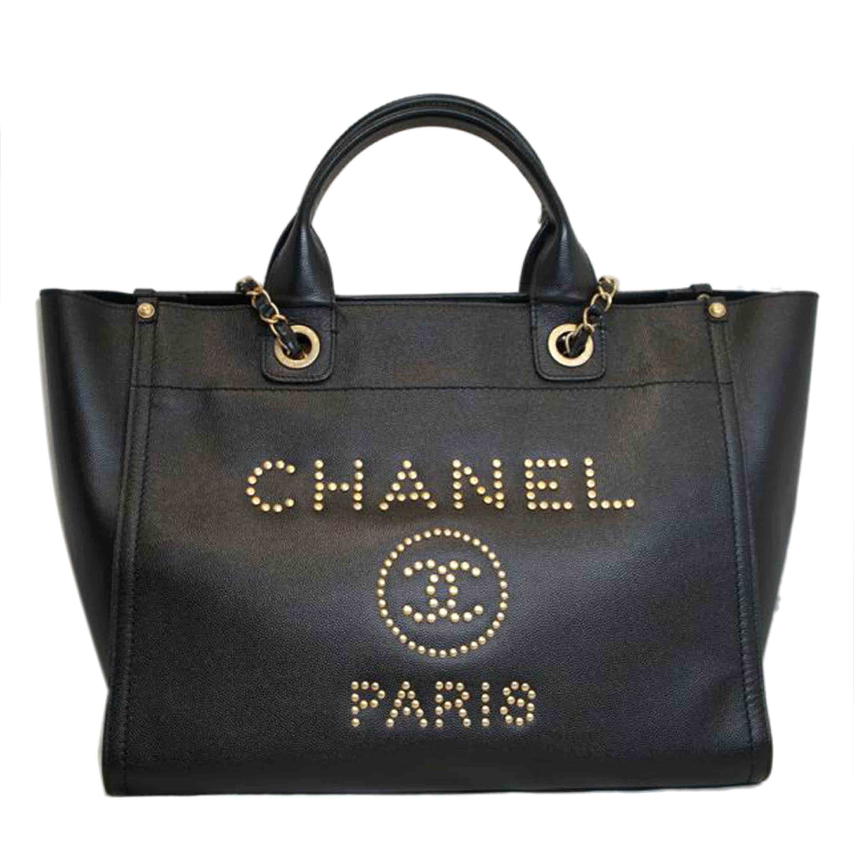 CHANEL シャネル/ドーヴィル/2wayトート/ブラック/57069/265*****/Aランク/92【中古】