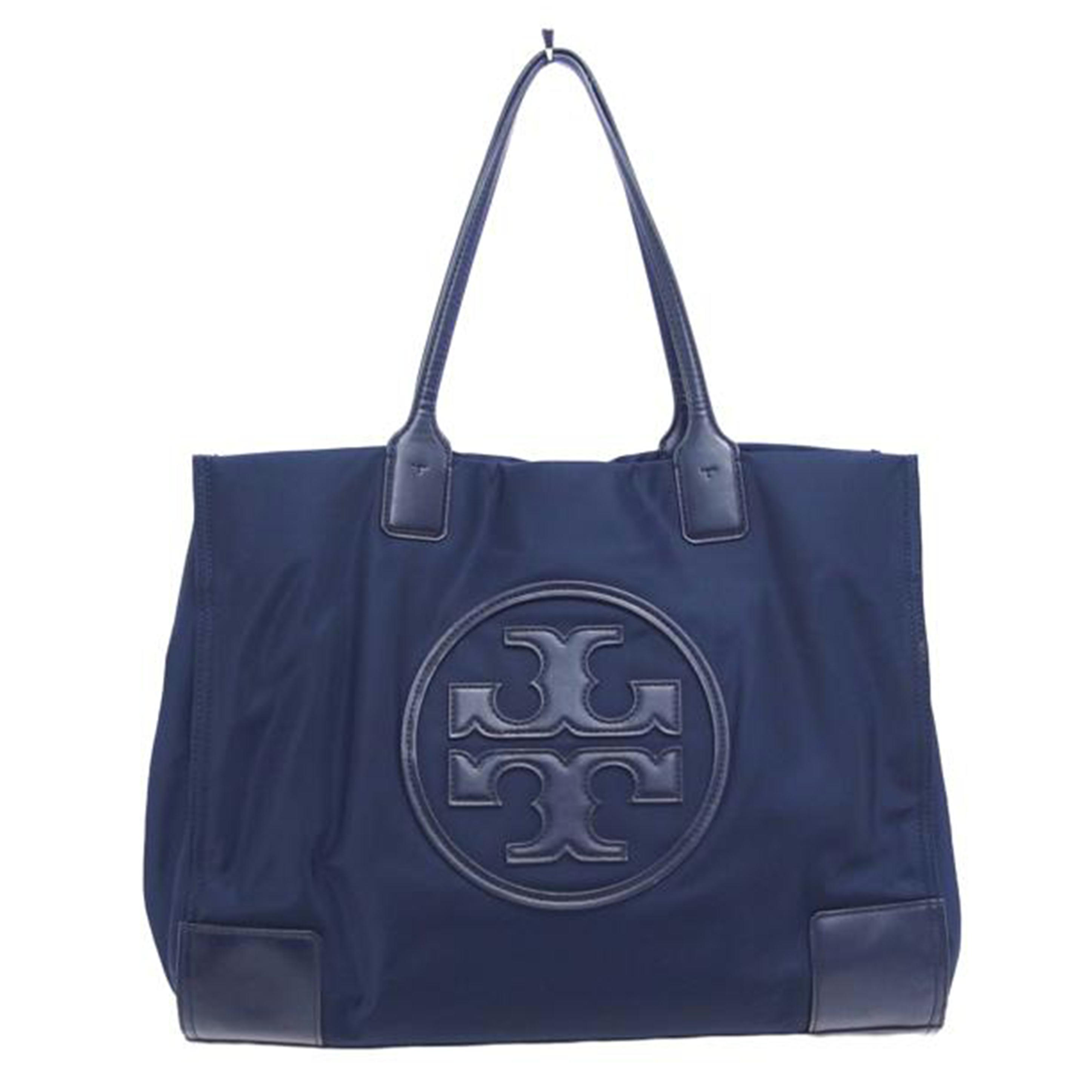 TORY BURCH トリーバーチ/ナイロントートバッグ/ネイビー/Bランク/04【中古】