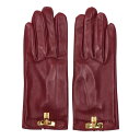 HERMES エルメス/レザーグローブ/ケリー金具/ABランク/94【中古】