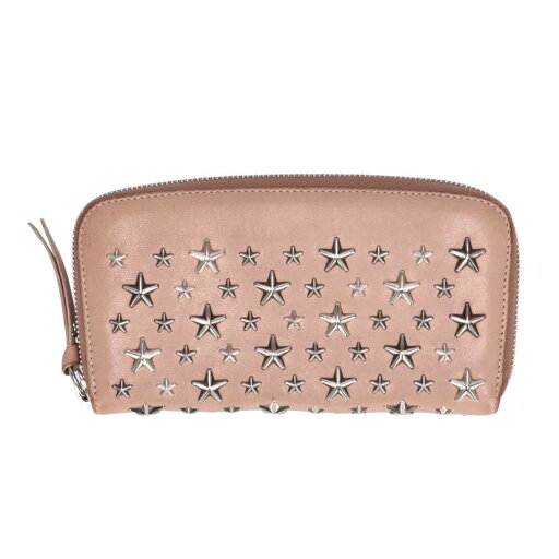 JIMMY CHOO ジミーチュウ/スタースタッズラウンドファスナー長財布/Bランク/94【中古】 JIMMY CHOO ジミーチュウ/スタースタッズラウンドファスナー長財布/Bランク/94【中古】