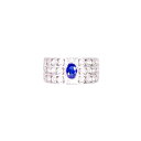 ◎K18サファイヤダイヤリング063/D0.30ct/Aランク/59【中古】