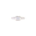 ◎PT900ダイヤリング0.412/0.43ct/Aランク/59【中古】