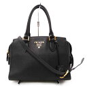 PRADA/サフィアーノ2wayトート/ブラック/1BA164/158*/SAランク/69【中古】