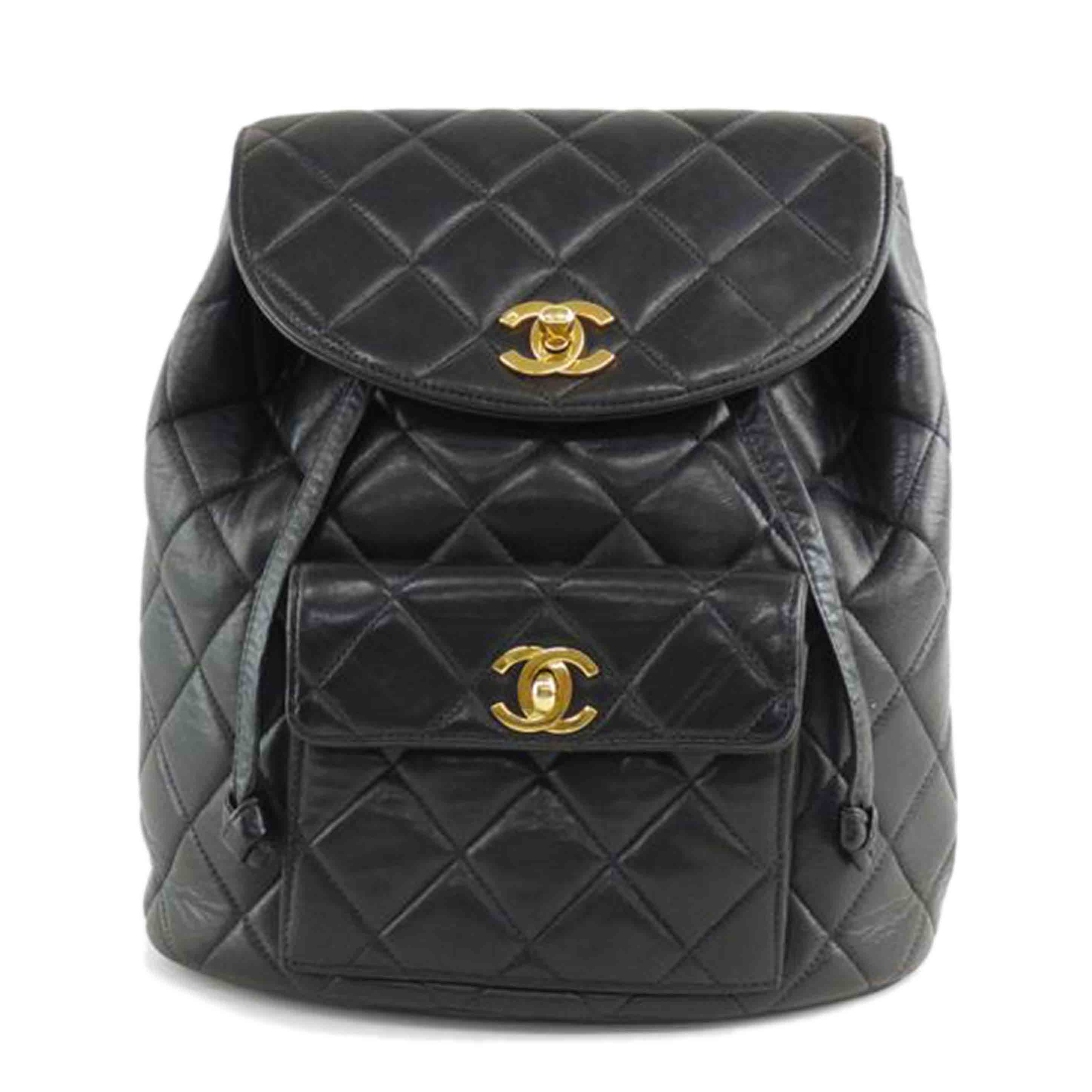 CHANEL シャネル/ラムスキンチェーンリュックサック/376****/Bランク/64【中古】