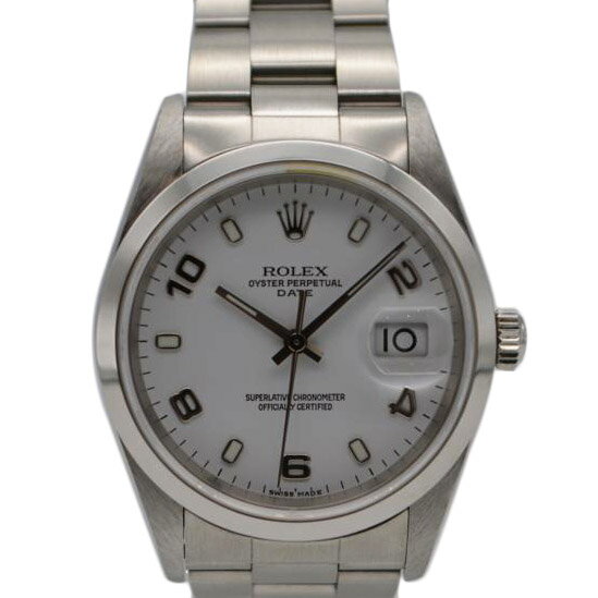 ROLEX ロレックス/オイスターパーペチュアルデイト/ホワイト文字盤/15200/D67**********/Aランク/89【中古】