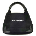 BALENCIAGA バレンシアガ/ネイビーカバスXS/キャンバスミニトート/ポーチ付/390346/Aランク/92【中古】