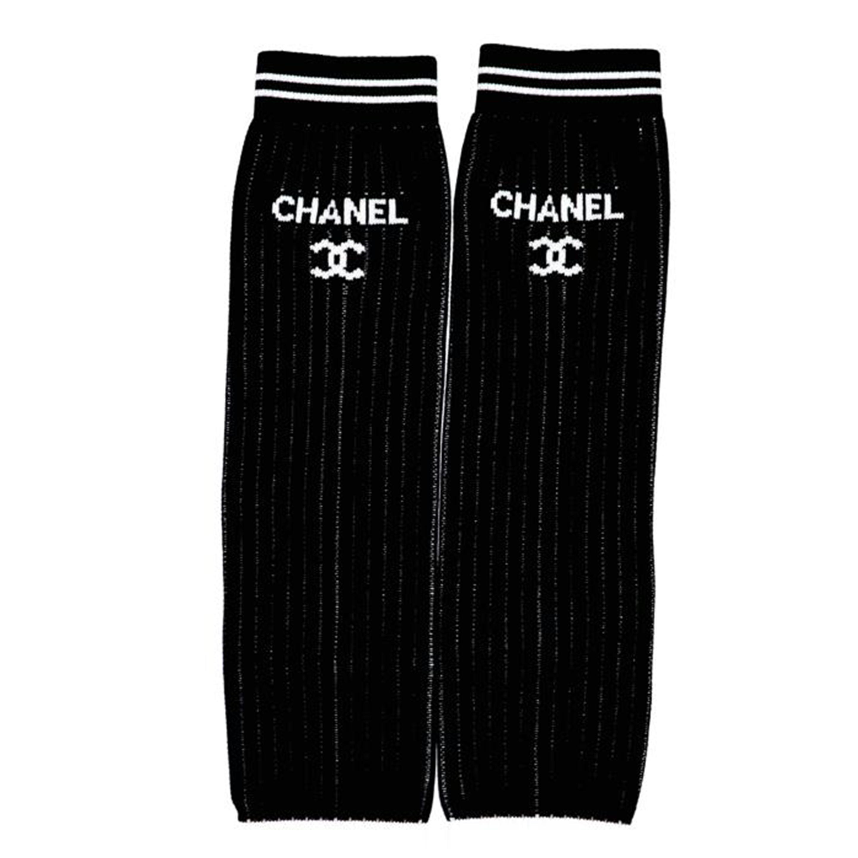 CHANEL シャネル/ゲートル レッグウォーマー/黒/Sランク/75【中古】