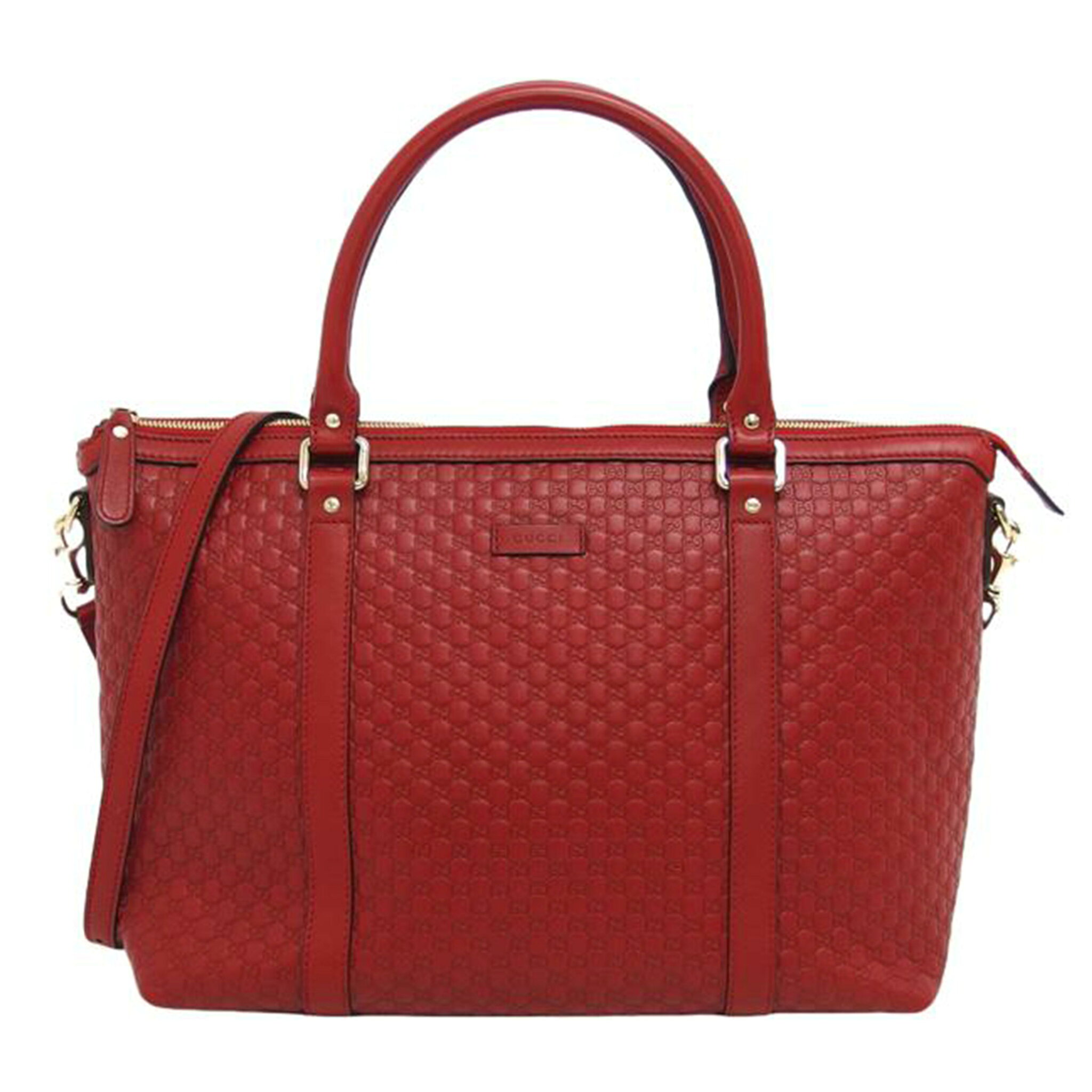 GUCCI グッチ/マイクログッチシマ/2WAYトートバッグ/レッド/449655/204***/Aランク/04【中古】