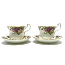 ROYAL ALBERT ロイヤルアルバート/オールドカントリーローズ ティーカップ&ソーサー/ABランク/51【中古】