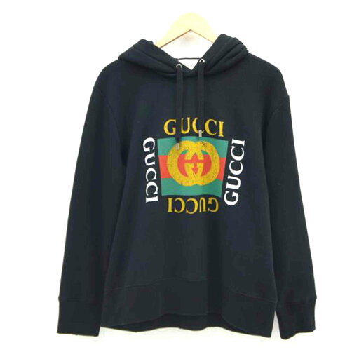 GUCCI グッチ/オールドロゴプリントスウェット パーカー/454585-X5J57/Aランク/19【中古】 GUCCI グッチ/オールドロゴプリントスウェット パーカー/454585-X5J57/Aランク/19【中古】