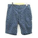 POST O'ALLS ポストオーバーオール/キャリコ柄ハーフパンツ/Bランク/05【中古】