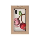 COACH コーチ/チェリー/iPhone10/10sスマホケース/F65093/Sランク/78【中古】