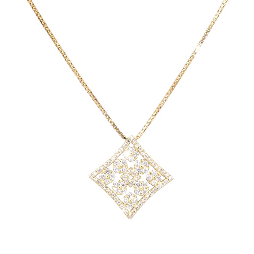 K18ダイヤネックレス1.03ct/ABランク/19【中古】(4)