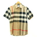 BURBERRY LONDON ENGLAND バーバリー ロンドン イングランド/半袖 コットンシャツ M/8017322/Aランク/67【中古】