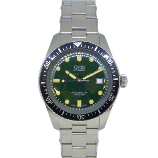 ORIS オリス/ダイバー/グリーン文字盤/01 733 7720 4057-07 8 21 18/36-*****/ABランク/64【中古】 ORIS オリス/ダイバー/グリーン文字盤/01 733 7720 4057-07 8 21 18/36-*****/ABランク/64【中古】